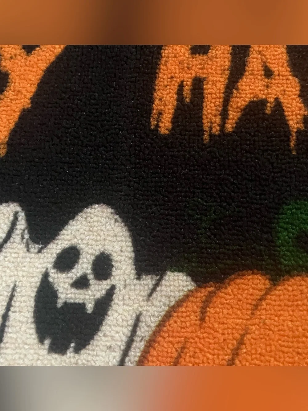 Halloween Ghost and Pumpkin Rug/Mat Set